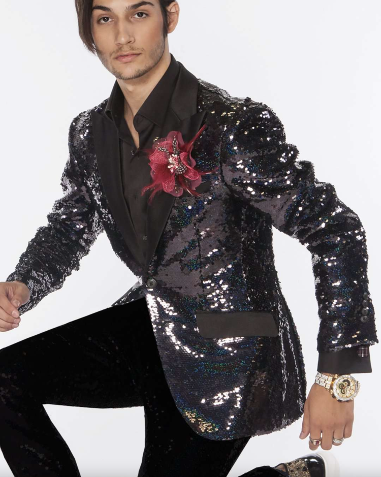 Sequin Tailored Mens Blazer