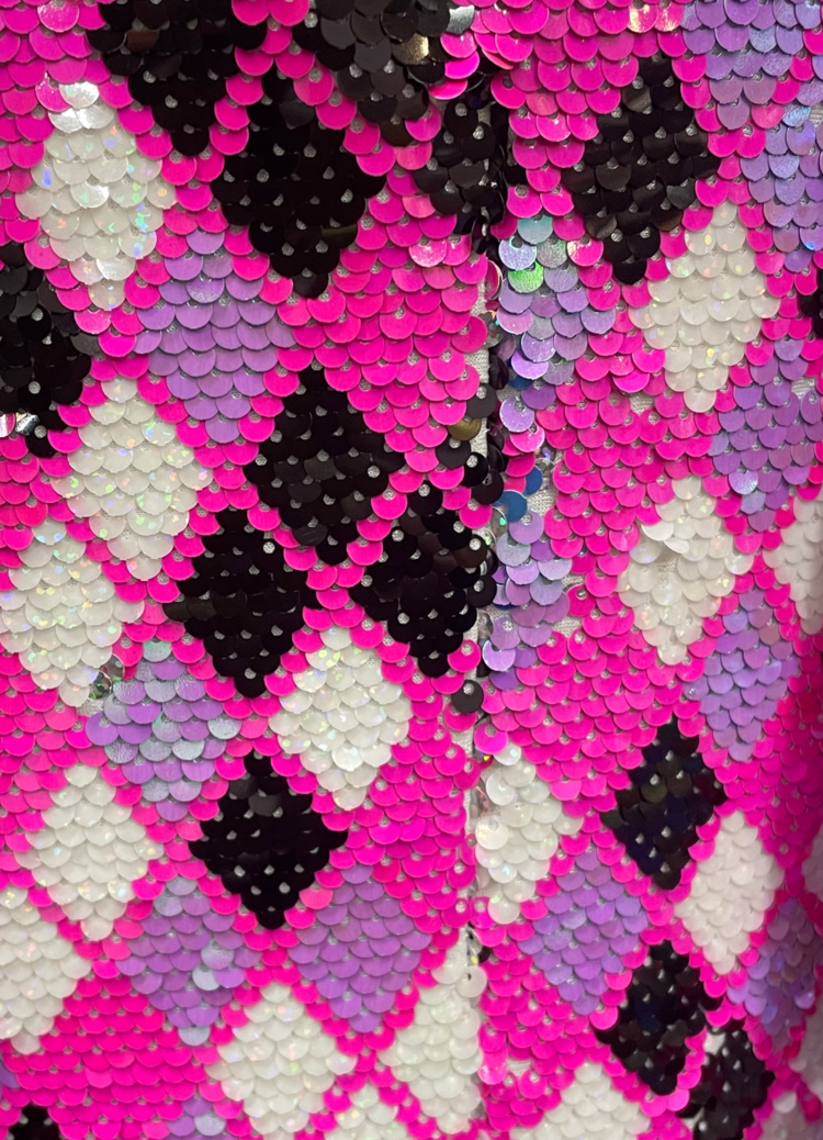 Patterned Sequin Tailored Mens Blazer