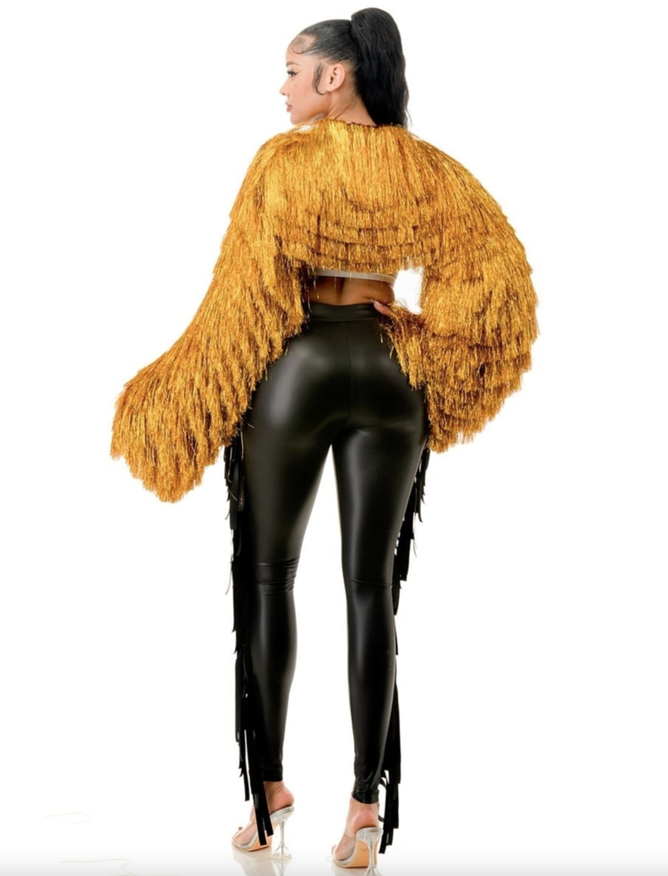 Metallic Tinsel Bolero