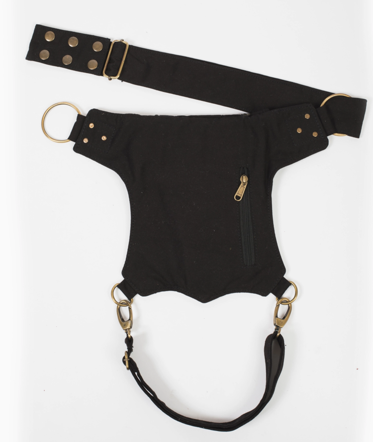 Bikers Sling-Hip Bag with Thigh Belt