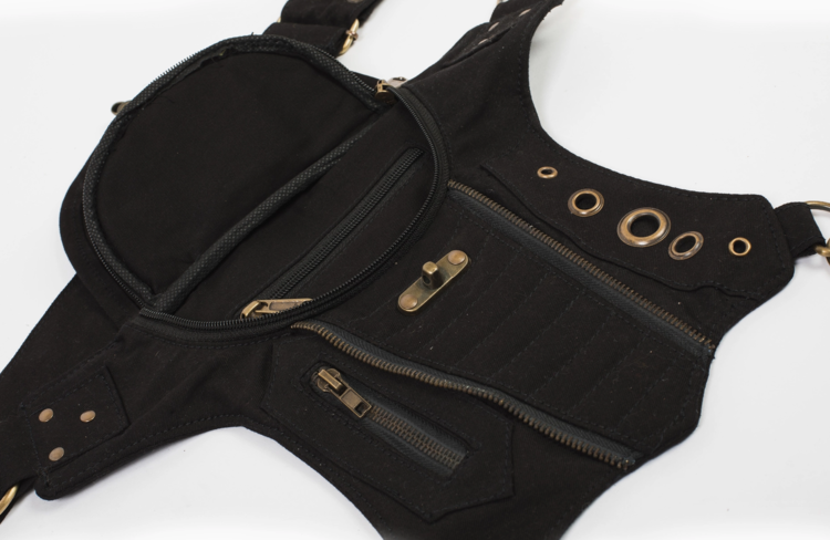 Bikers Sling-Hip Bag with Thigh Belt