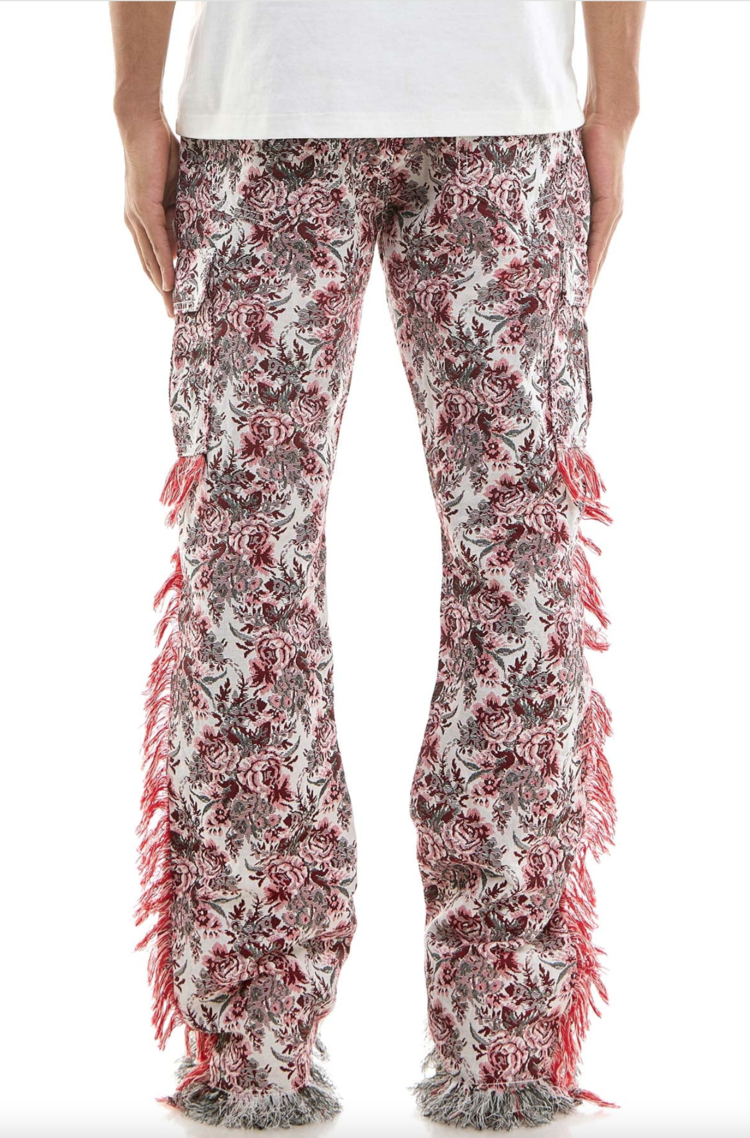 Floral Tapestry Cargo Pants
