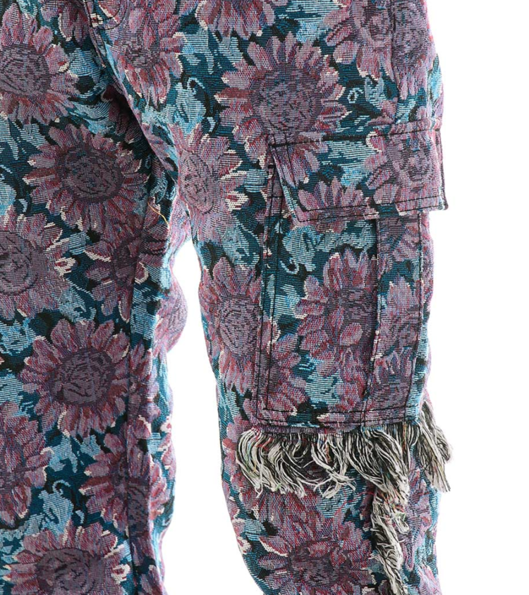 Floral Tapestry Cargo Pants