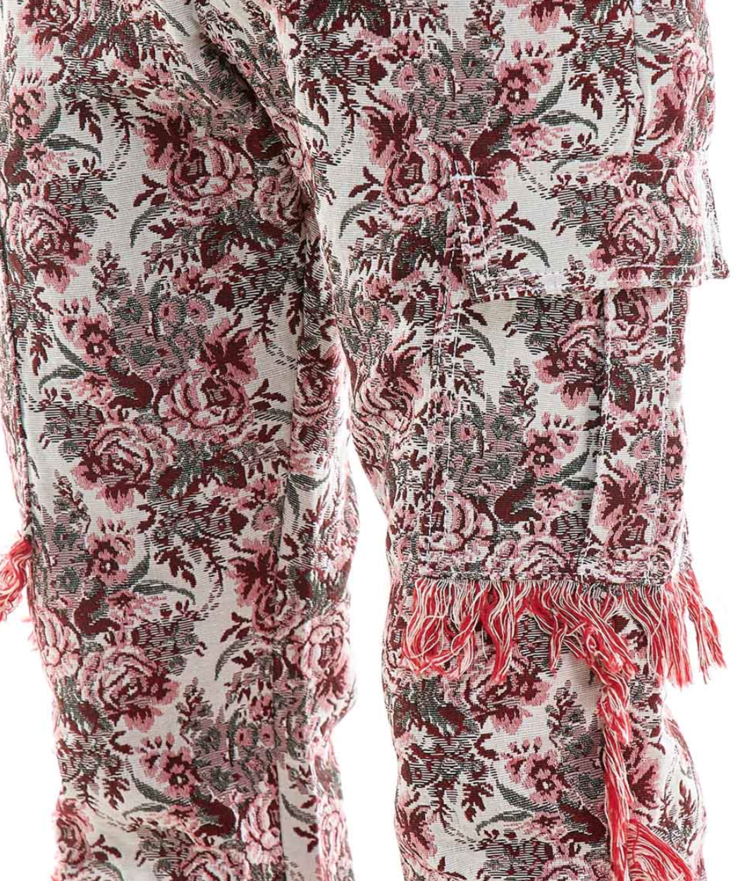 Floral Tapestry Cargo Pants