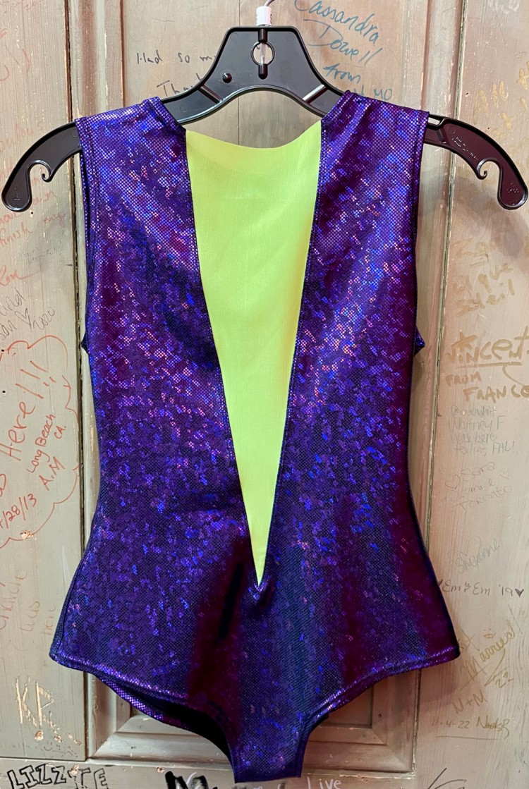 Holographic Mesh-Front Bodysuit