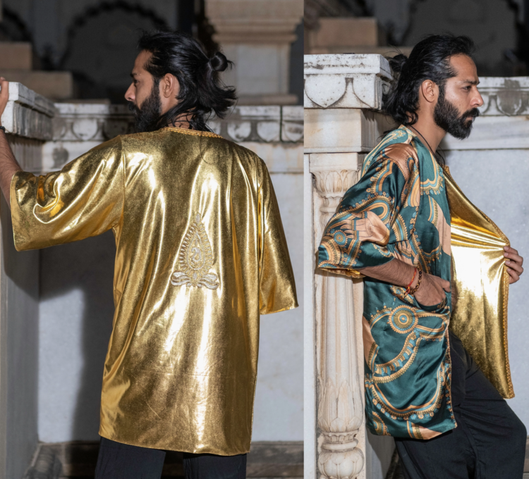 Reversible Rave Kimono w/ Sleeves