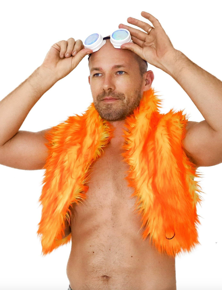 Men's Reversible Fur Vest