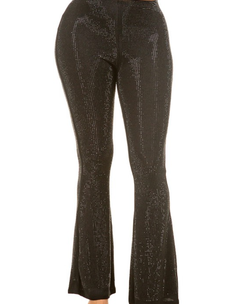 Rhinestone Flare Pants