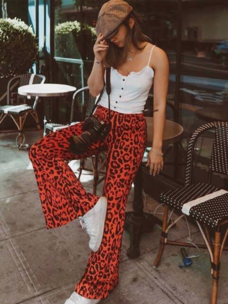 Leopard  Print Bell Bottoms