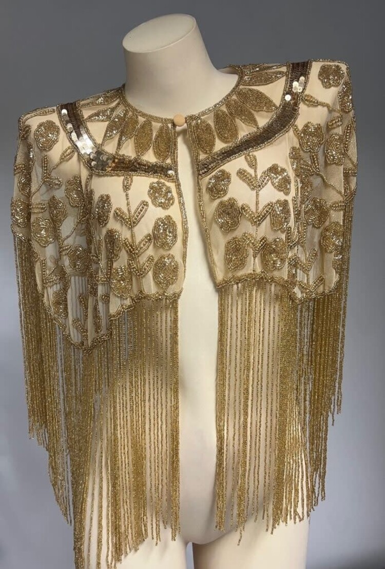 Beaded Shawl w/ Fringe