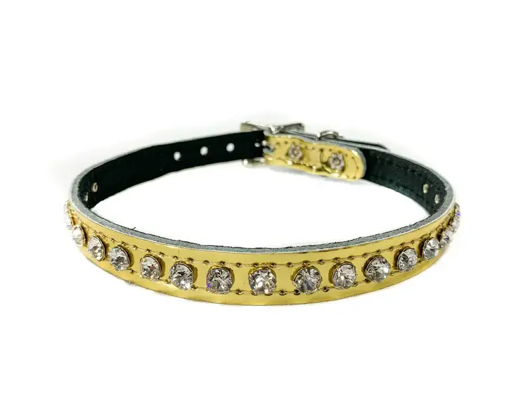 Patent Rhinestone Choker