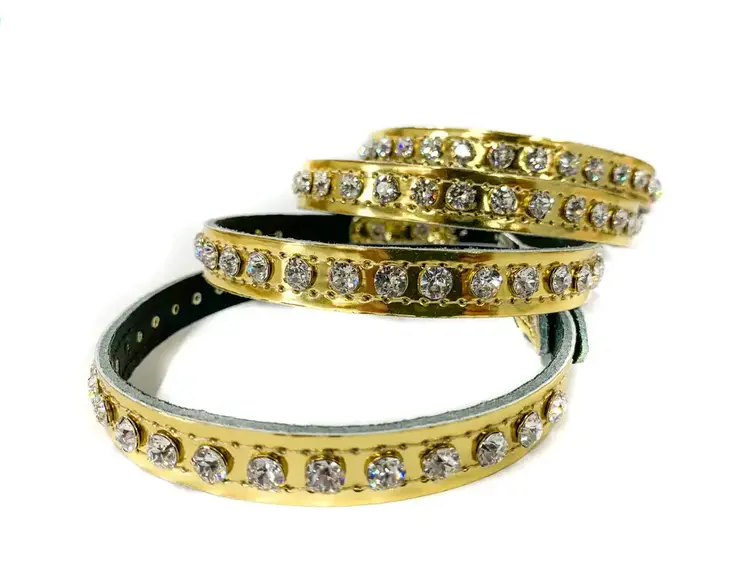 Patent Rhinestone Choker