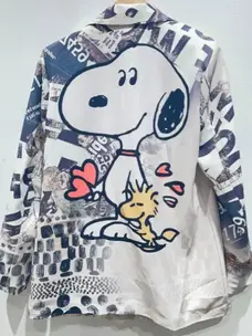 Italian "Snoopy" Woodstock Print Blazer