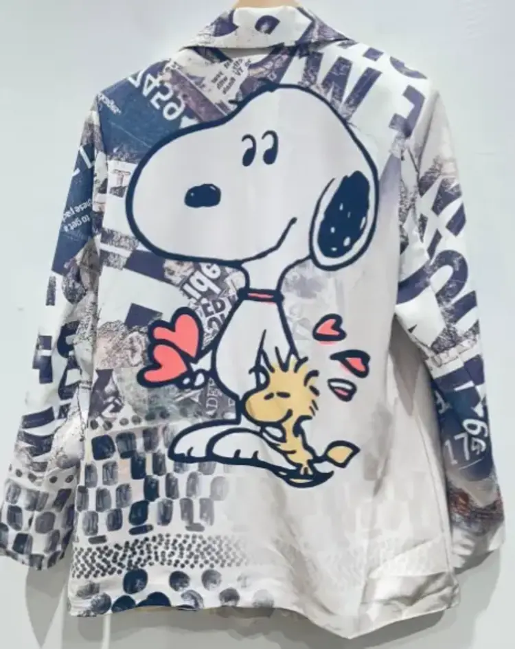 Italian "Snoopy" Woodstock Print Blazer