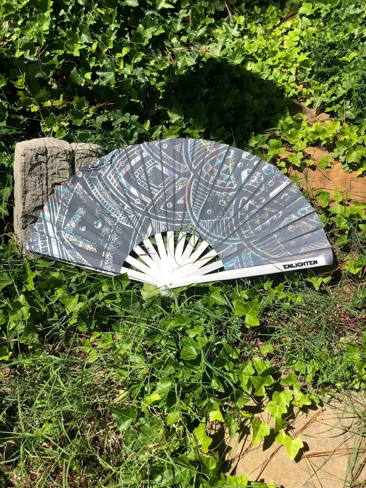Reflective Sacred Geometry Fan