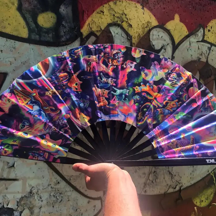 Cats Fan - Large Hand Fan