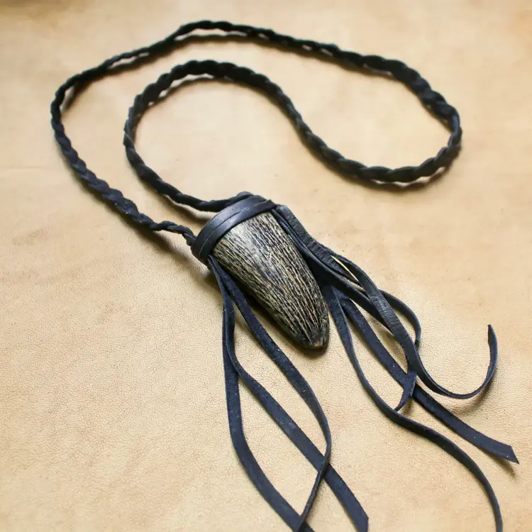 Buffalo Horn Necklace - Real Horn