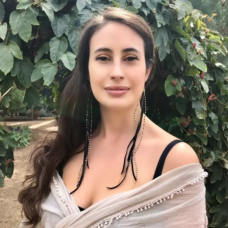 Leather & Feather Long Earring -Antique Brass