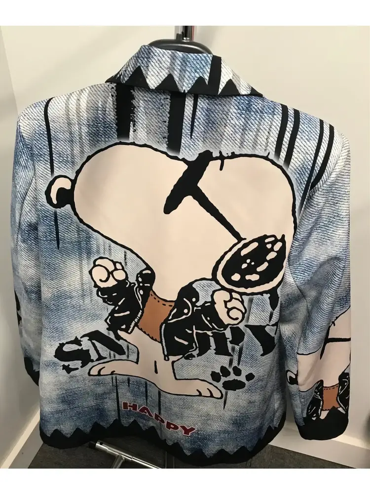 Italian Blue "Snoopy" Printed Blazer