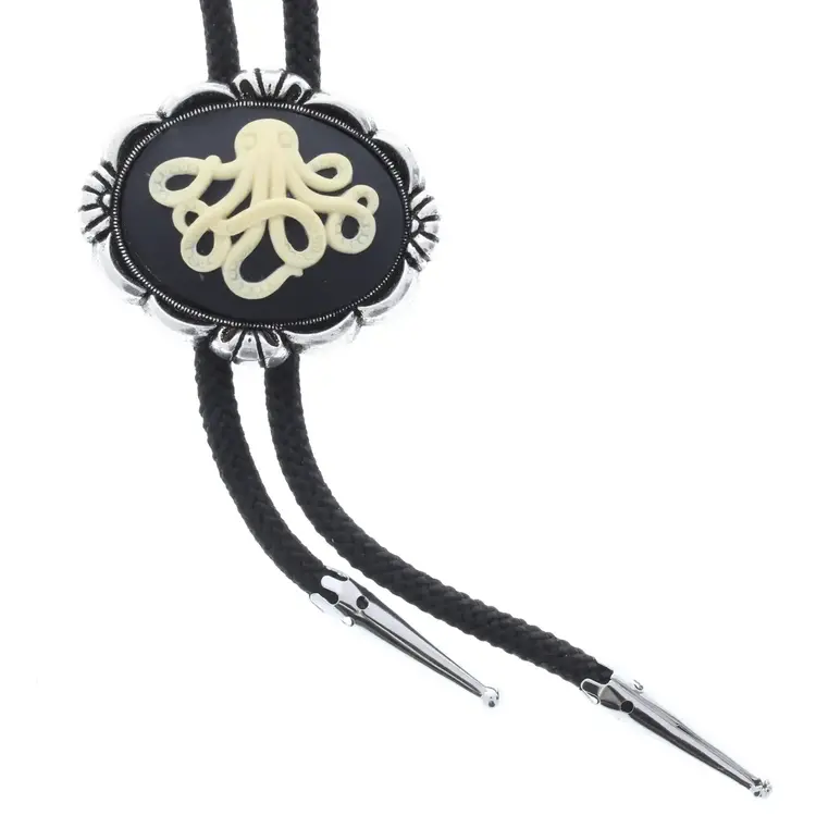 Octopus Bolo Tie Cameo