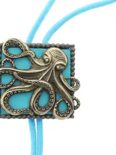 Octopus Gold Plated Bolo Brass Tips