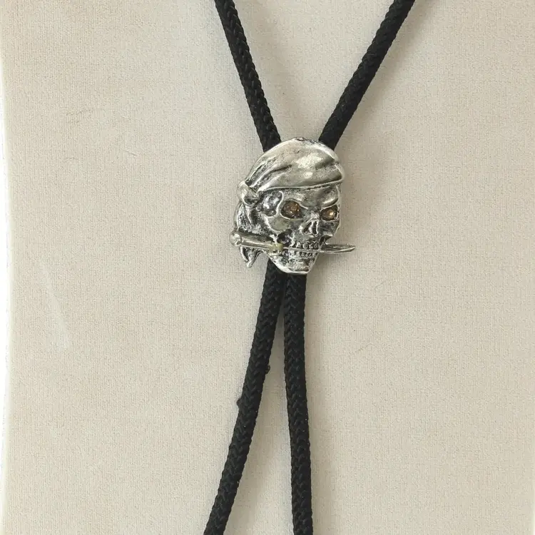 Pirate with Knife Bolo Tie-Antique