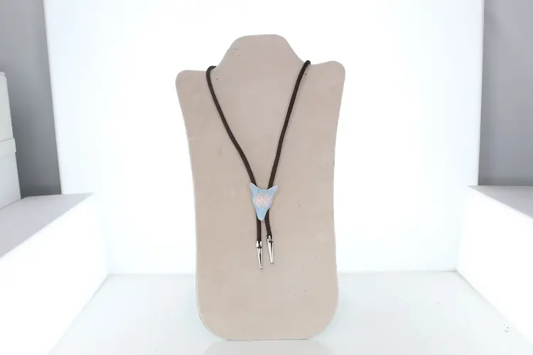 Fox Head Bolo Tie-Opaline Mineral