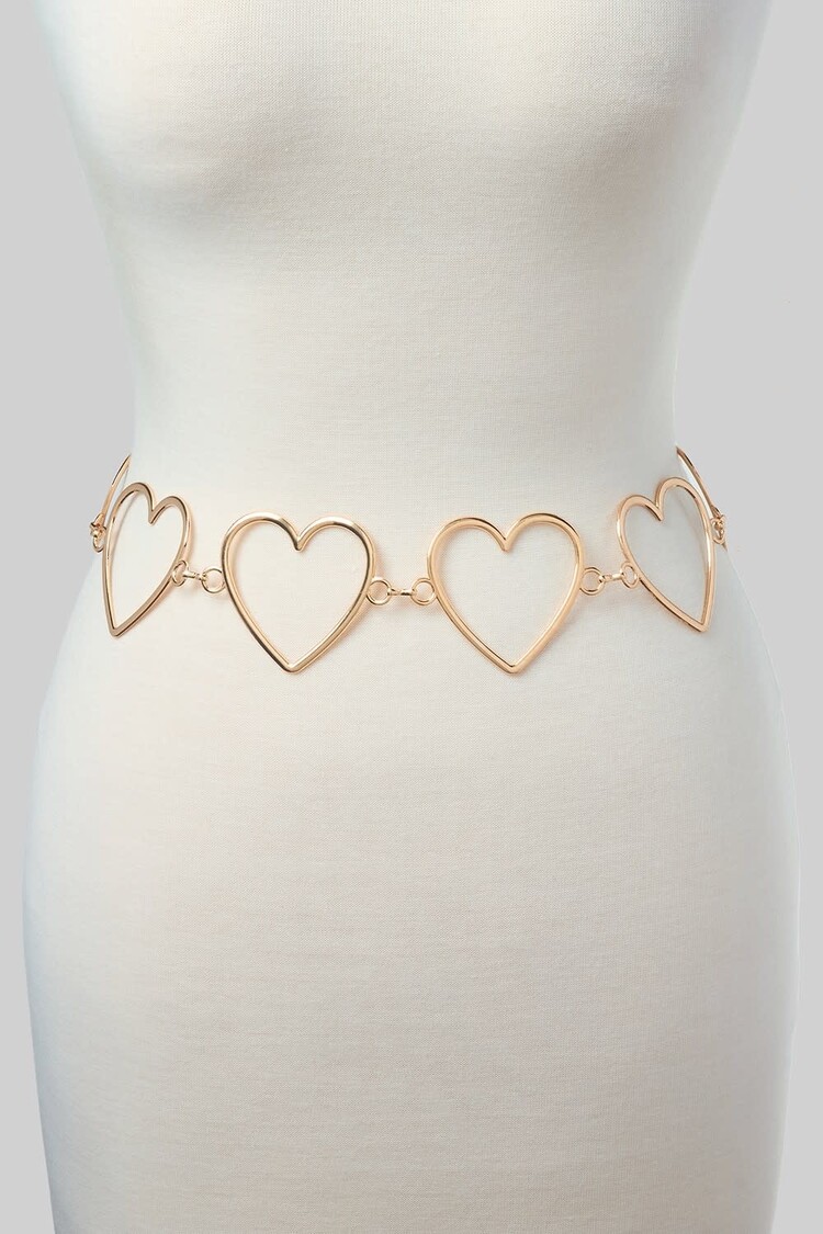 Heart Link Chain Belt