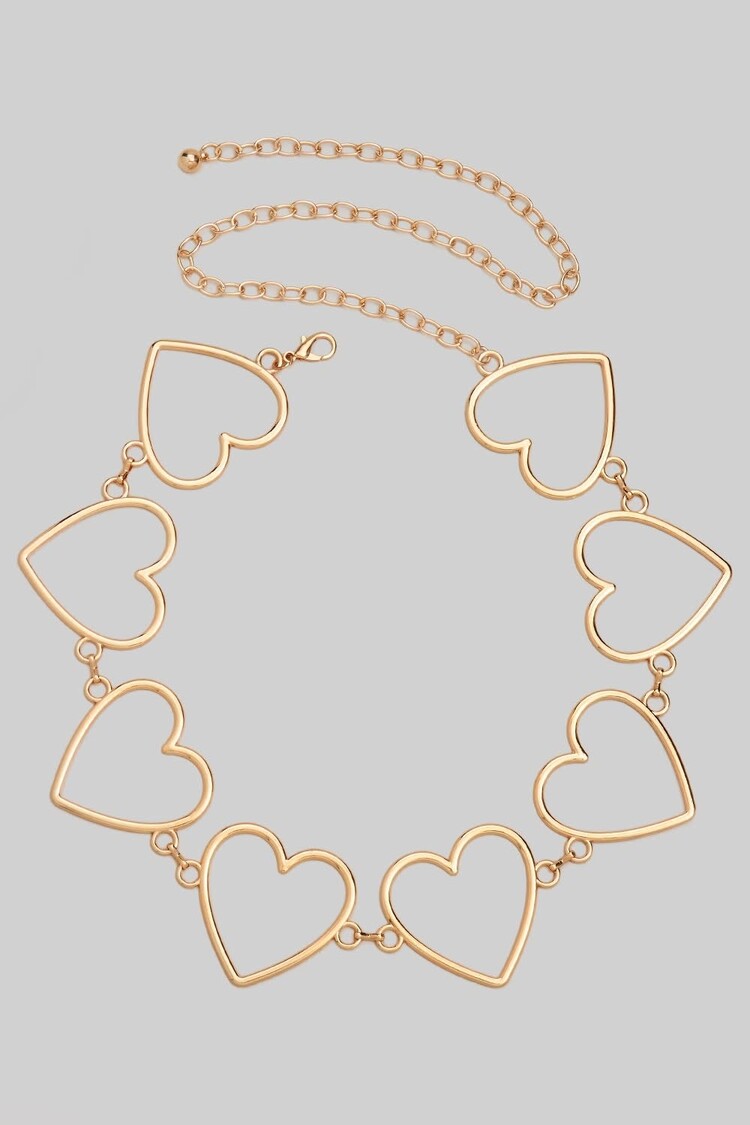 Heart Link Chain Belt