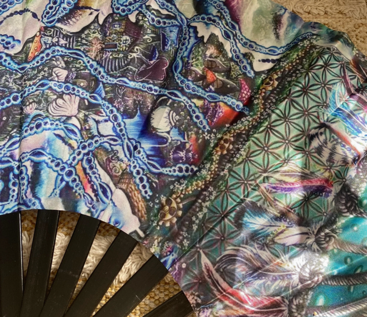 Jellyfish Air Balloon Hand Fan