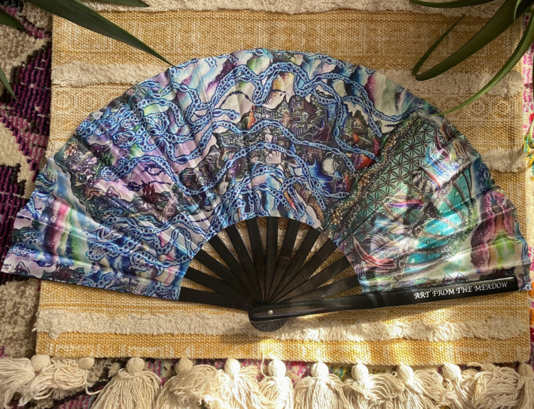 Jellyfish Air Balloon Hand Fan