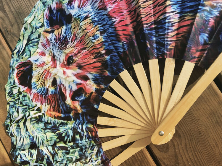 Cana Bear 420 Hand Fan