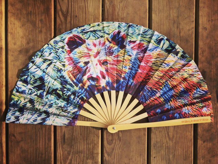 Cana Bear 420 Hand Fan