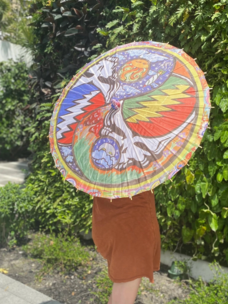 Night and Day Yin Yang UV Reactive Parasol