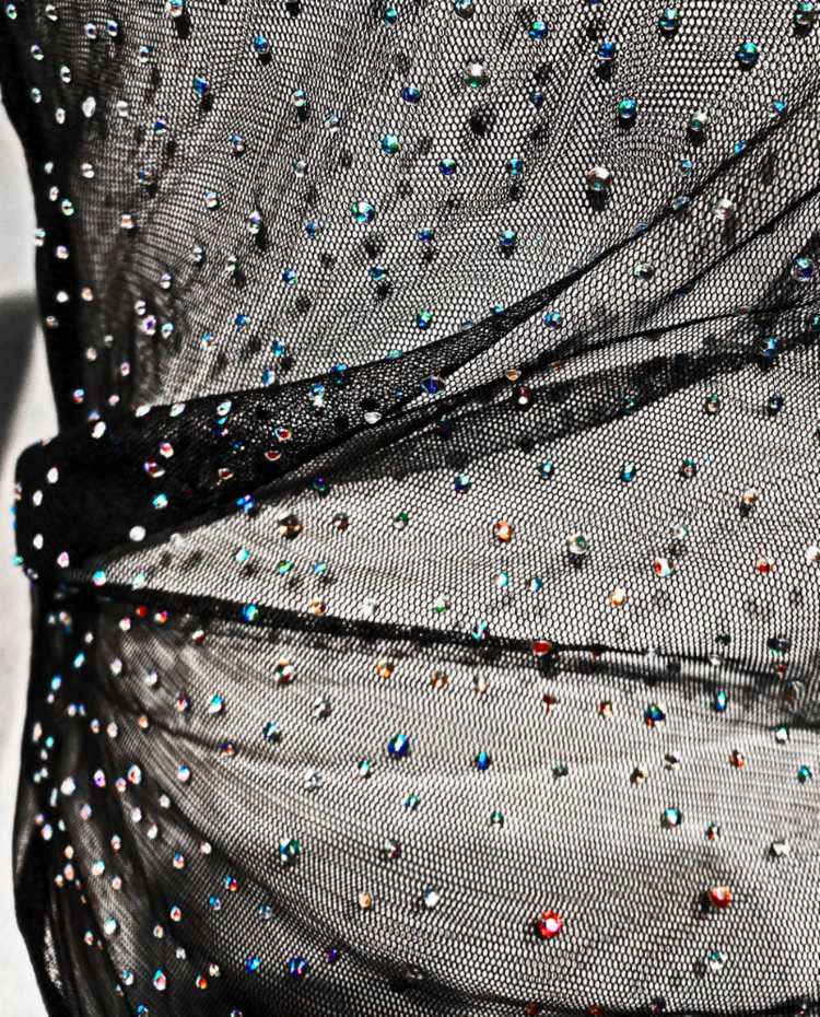 Rhinestone Mesh Tank