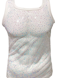 Rhinestone Mesh Tank