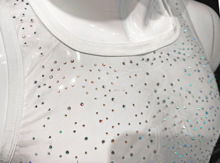 Rhinestone Mesh Tank