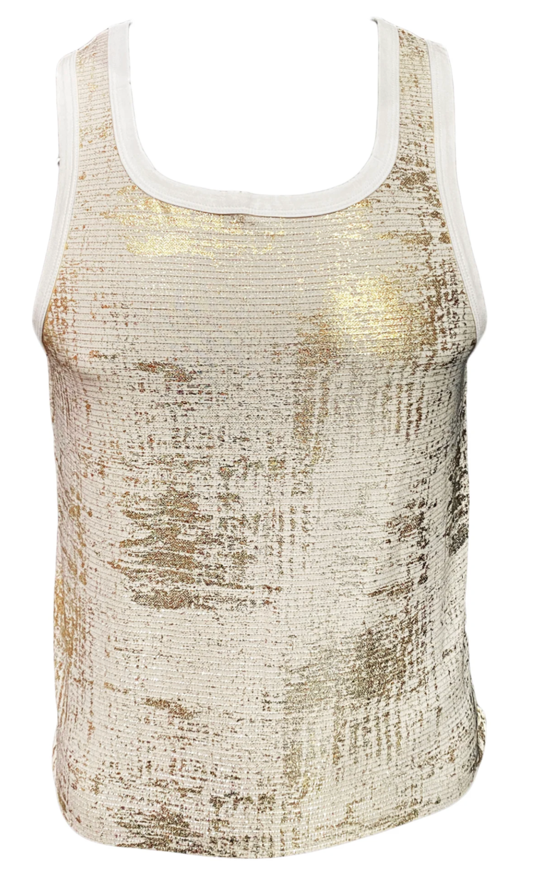 Metallic Leaf Tank