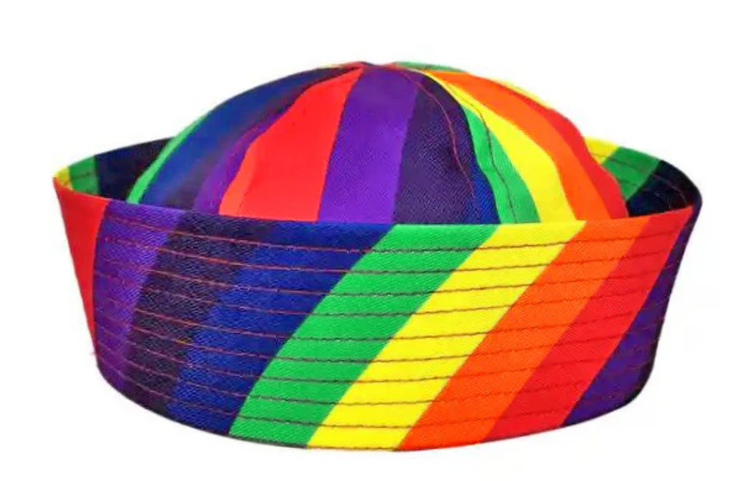 Rainbow Sailor Hat