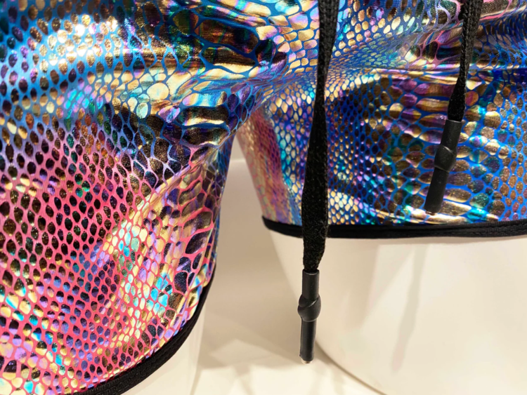 Metallic Snake Pocket Shorts