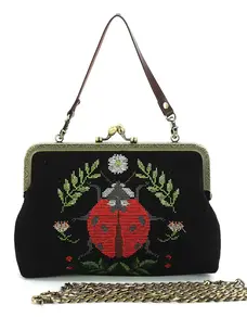 Lady Bug Vintage Kisslock Bag