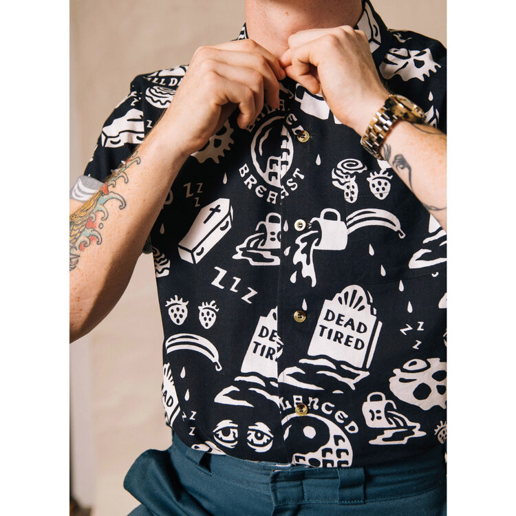 Dead Tired Button Up Men's