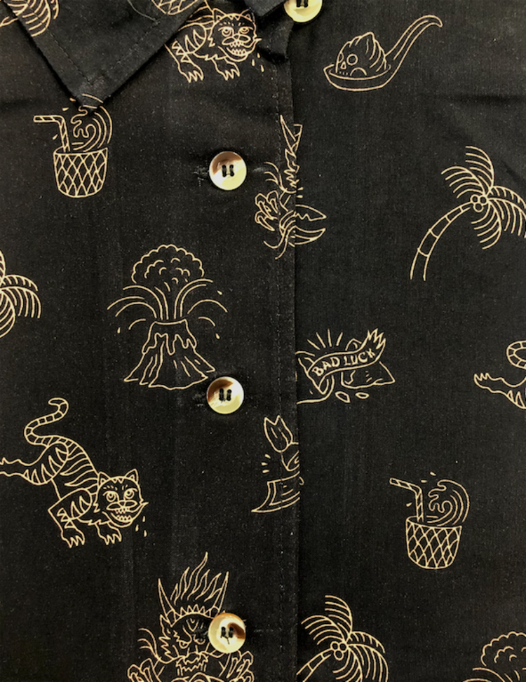 Spicy Noods Button Up Shirt