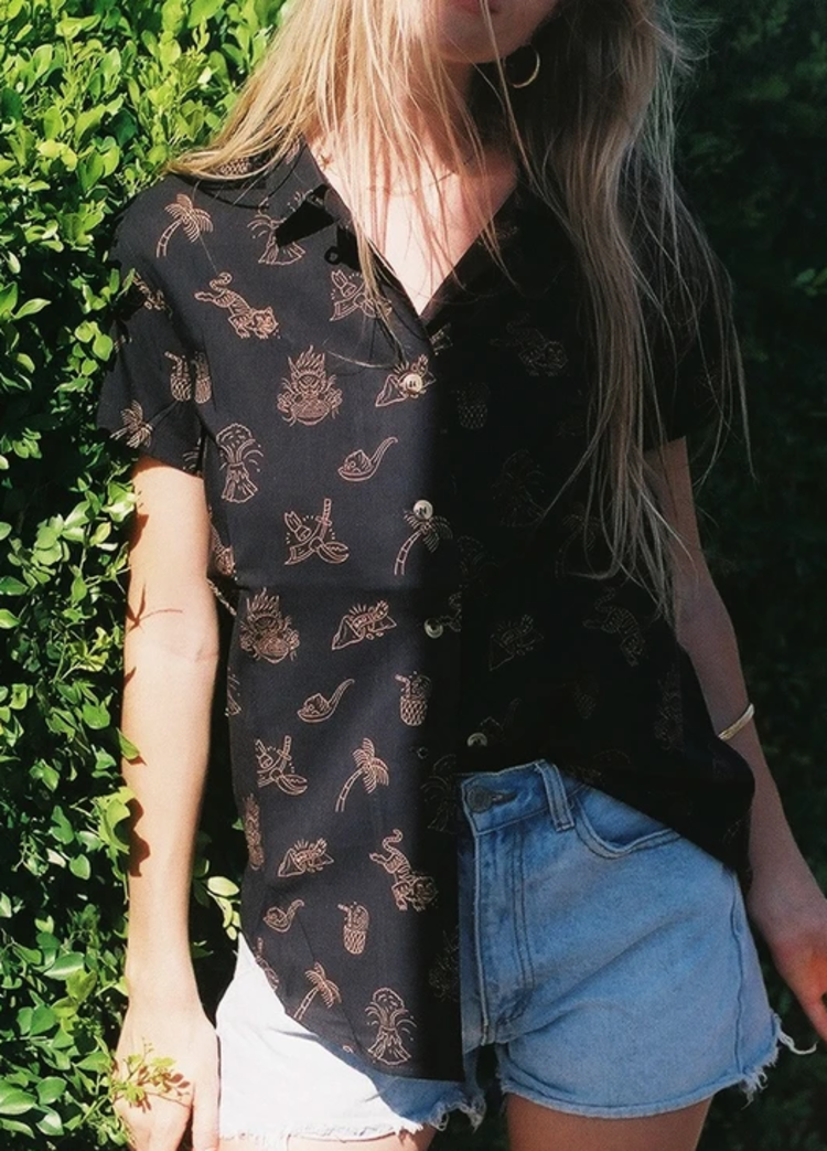 Spicy Noods Button Up Shirt