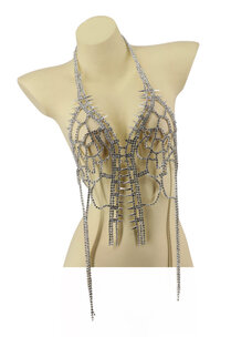 Rhinestone Spike Top
