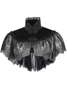 Black Velvet & Lace Capelet