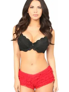 Red Lace Ruffle Panty
