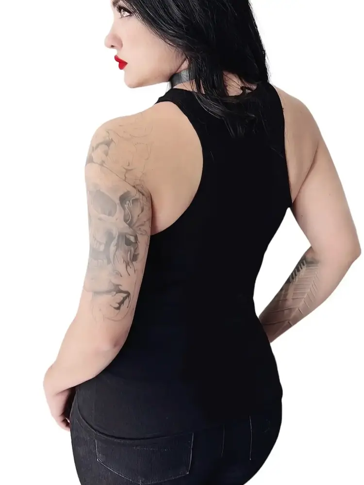 Corpse Living Dead Girl Cut Out Tank Top