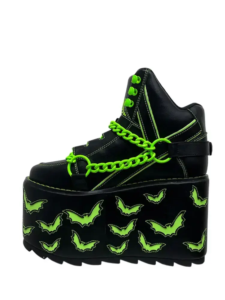 Qozmo Chain Bat - Black/Green Glow