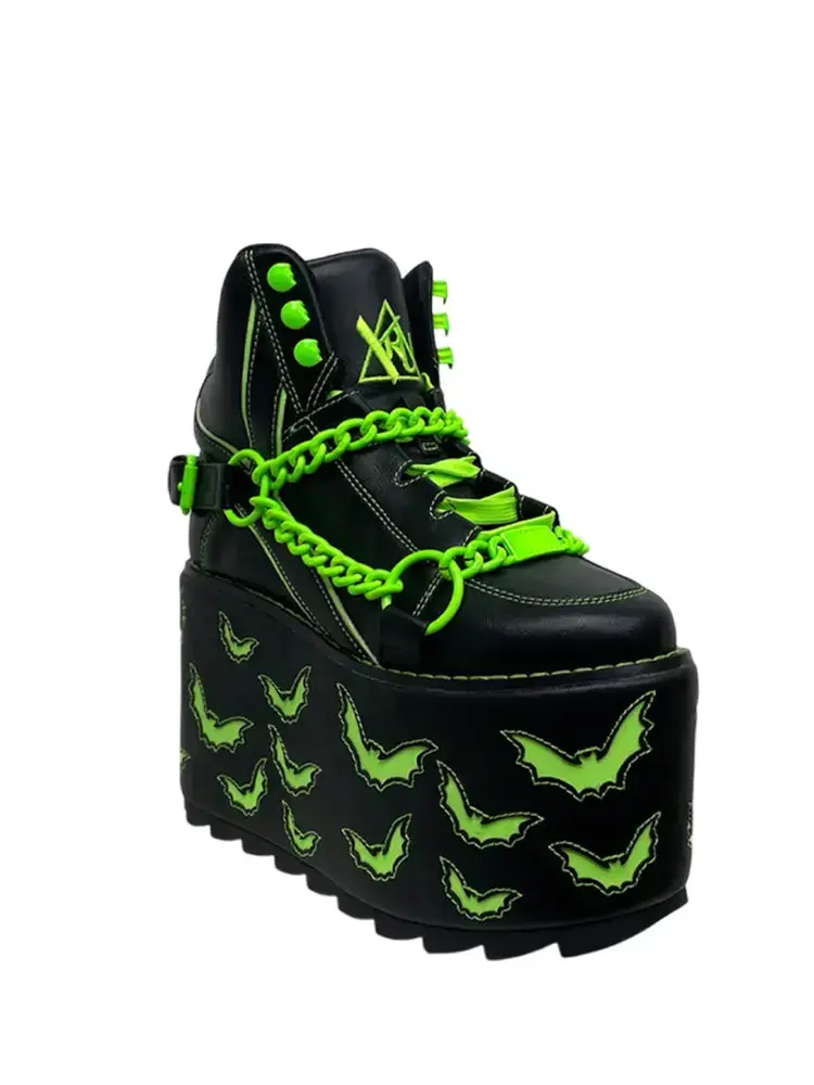 Qozmo Chain Bat - Black/Green Glow